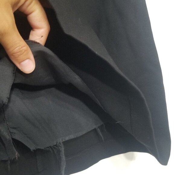 Petite Black Sheath Business Casual Mini Zipper Back Lined Sleeveless Sz 6P - Picture 3 of 8